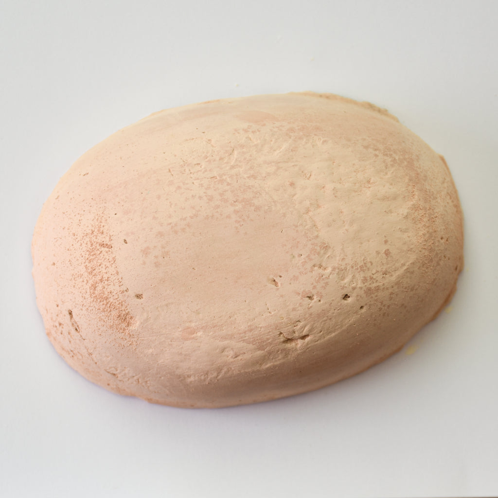 Galet pastel a l'écu - bru rouge
