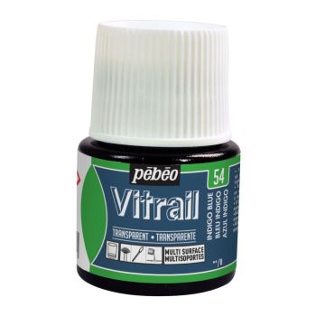 PEINTURE VITRAIL 45ml BLEU INDIGO "PEBEO