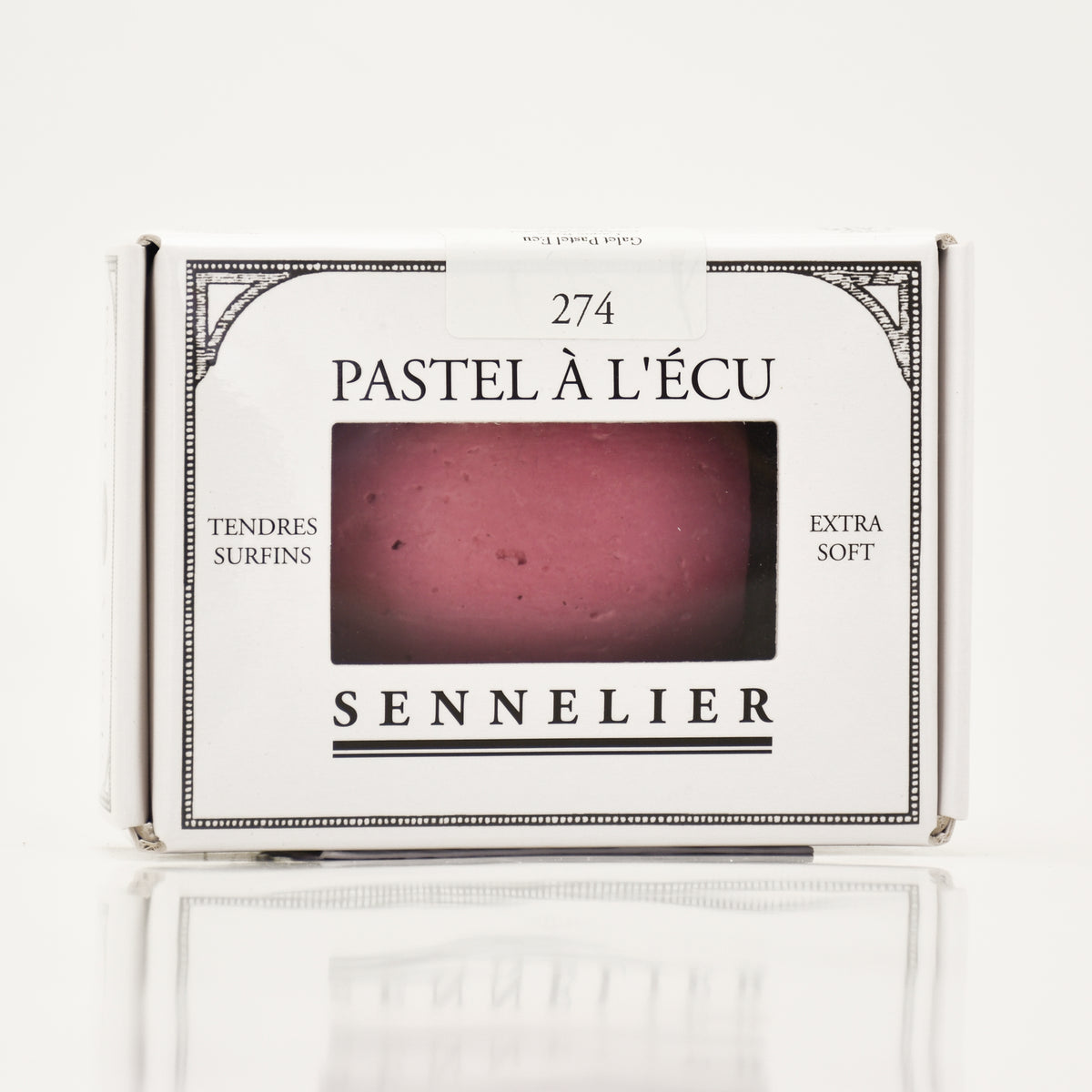 Galet pastel a l'écu - laque rose