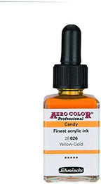 Aero shine Jaune Candy yellow gold(28ML) - Aerocolor finest ink by