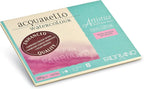 Fabriano Artistico Acquarello 19002330 Watercolour Peinture Blanc naturel satiné 23 x 30,5 cm 20 feuilles 300 g/m² Papier aquarelle haut de gamme 4 faces encollé Blanc
