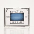 Galet pastel a l'écu - blue acier