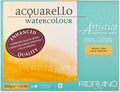 Fabriano Artistico Acquarello Watercolour, Natural White, Fine Grain Cold Pressed, 31 x 41 cm, 20 Sheets 300 g/m², High Quality Artist Watercolor