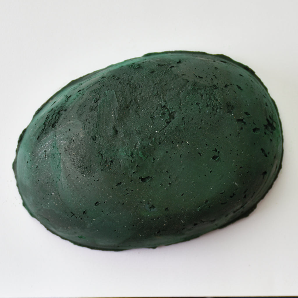 Galet pastel a l'écu - vert sapin