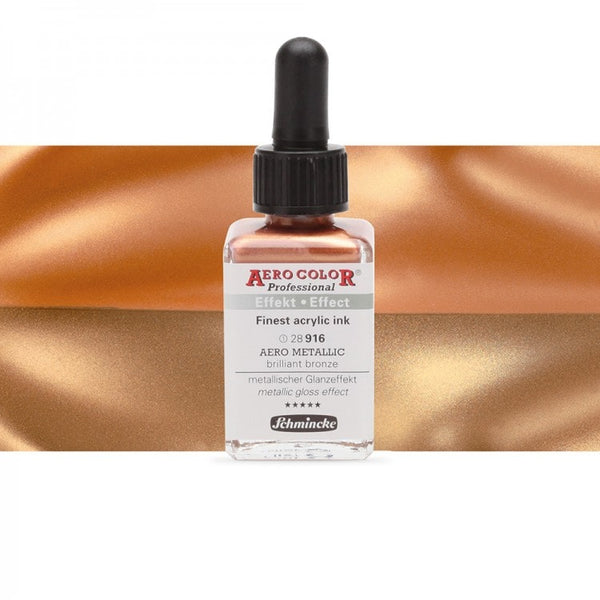 Aero shine Brilliant Bronz (28ML) aerocolor finest ink by SCHMINCKE