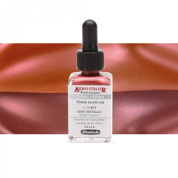 Aero shine Bright maroon (28ML) Aerocolor finest ink by SCHMINCKE