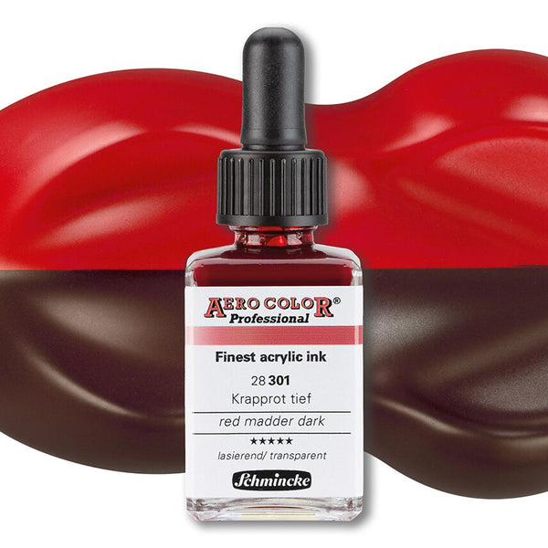 Aero shine Red madder dark (28ML) aerocolor finest ink by SCHMINCKE