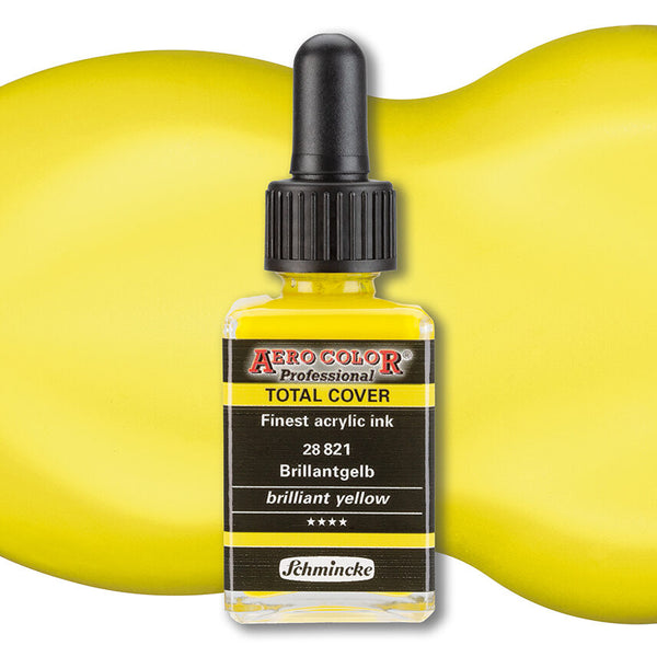 Aero shine Brilliant yellow (28ML) zerocolor finest ink by SCHMINCKE