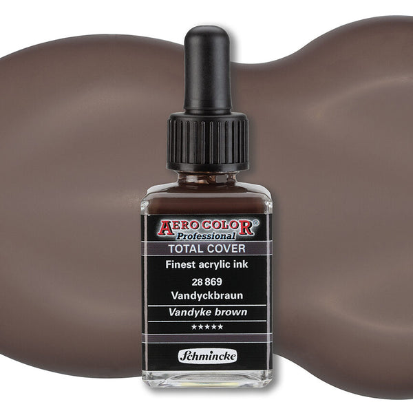 Aero shine Vandyke brown (28ML) - Aerocolor finest ink by SCHMINCKE