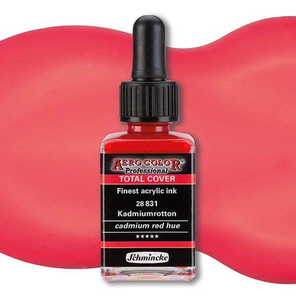 Aero shine Cadmium red hue (28ML) aerocolor finest ink by SCHMINCKE