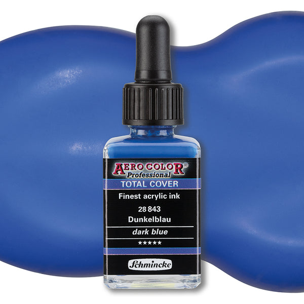 Aero shine Dark bleu (28ML) Aerocolor finest ink by SCHMINCKE