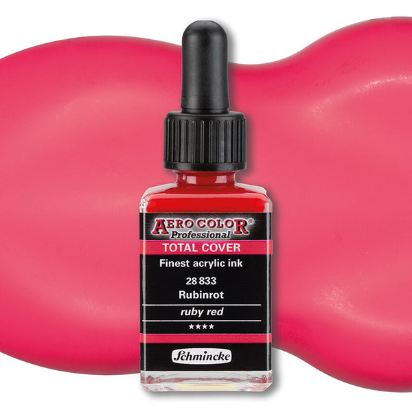 Aero shine Ruby red (28ML) aerocolor finest ink by SCHMINCKE