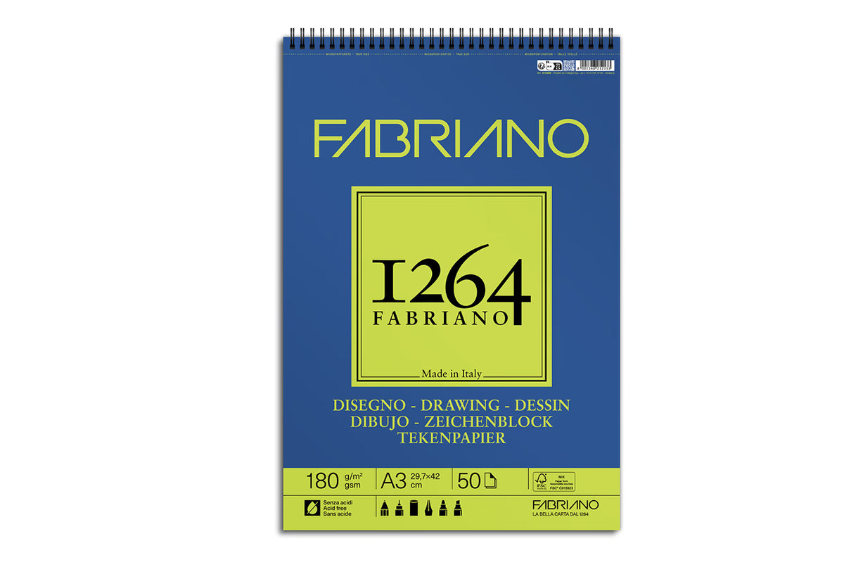 Bloc Fabriano 1264 Drawing A5 180 g/m² – 30 feuilles