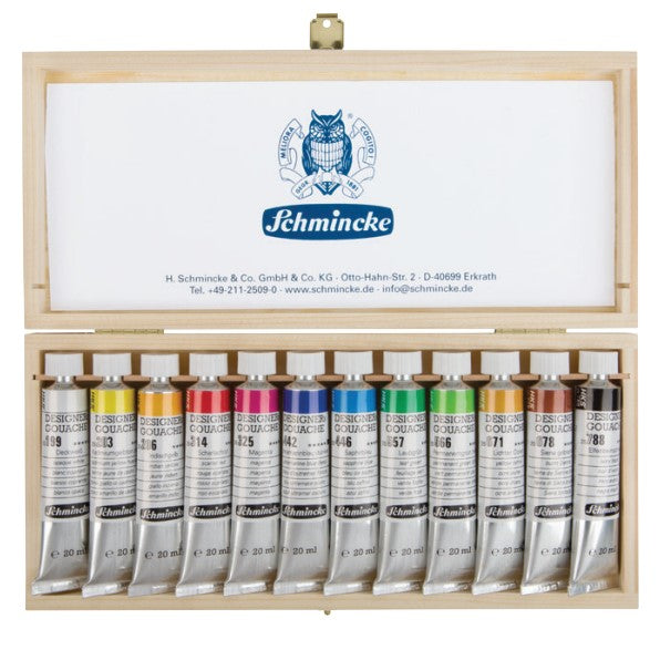 DESIGNERS GOUACHE EXTRA-FINE Set 12 x 20ml