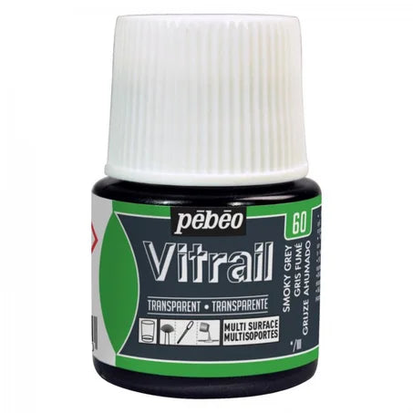 Peinture Vitrail Pebeo Gris fumé