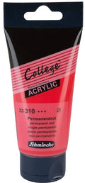 Collège acrylique 75ml rouge permanent