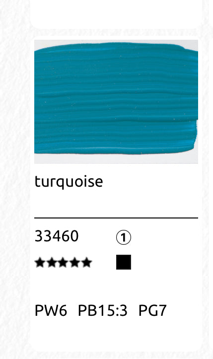 Collège acrylique 75ml turquoise