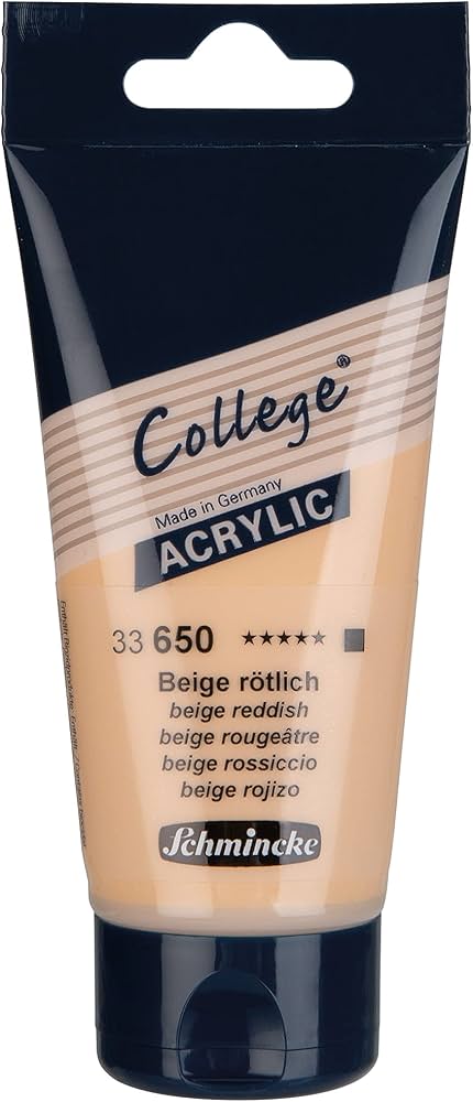 College acrylique 75ml beige rougeâtre