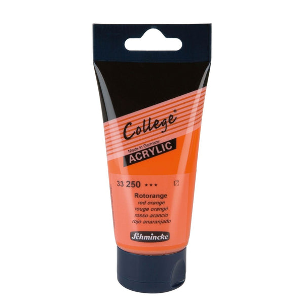 College acrylique 75ml rouge orangé