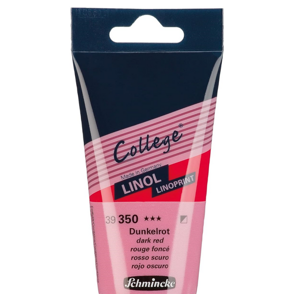 SCHMINCKE COLLEGE LINOL  (75ML) Rouge foncé