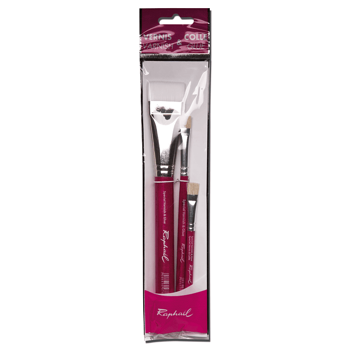 Pinceau Raphaël spécial vernis set 3 unités