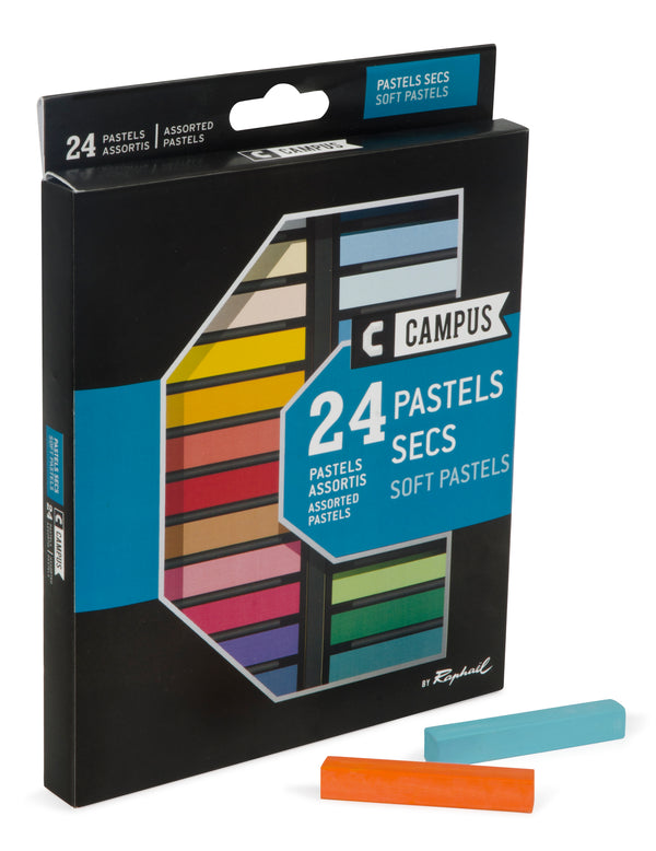 Set 24 pastels secs Campus pour Debutants