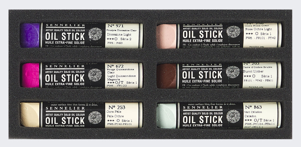 Etui 6 mini Oil Sticks Tons clairs