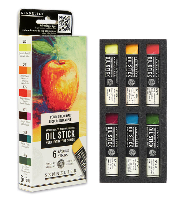 Etui 6 mini Oil Sticks Pomme