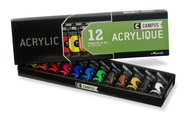 Set Acrylique Campus 21ml 12 tubes - RAPHAEL