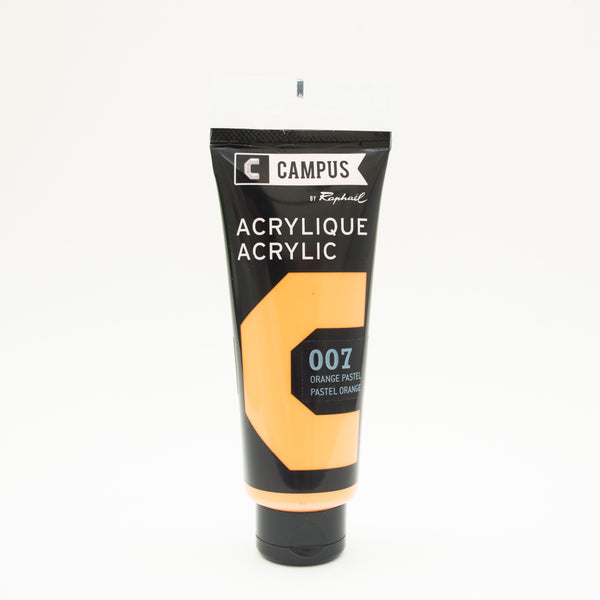 Acrylique Orange Pastel 100ml - CAMPUS