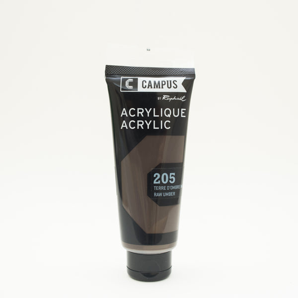 Acrylique Terre D'ombre Naturelle 100ml - CAMPUS