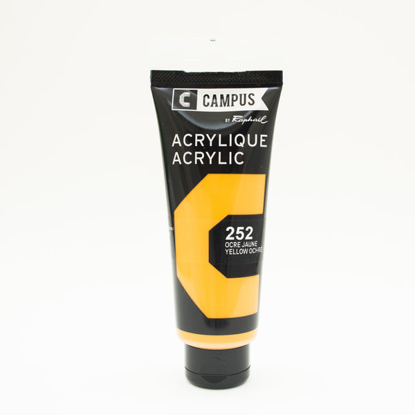 Acrylique Ocre Jaune 100ml - CAMPUS