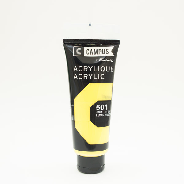 Acrylique Jaune Citron 100ml - CAMPUS