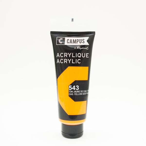 Acrylique Ton Jaune de Cadmium Foncé 100ml - CAMPUS