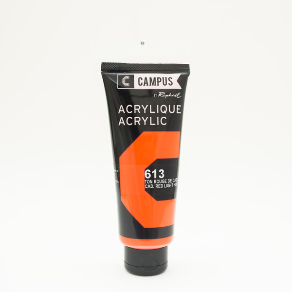 Acrylique Ton Rouge de Cadmium Clair 100ml - CAMPUS