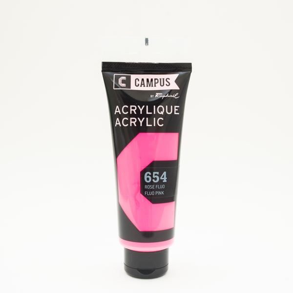 Acrylique Rose Fluo 100ml - CAMPUS