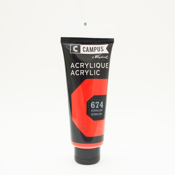 Acrylique Vermillon 100ml - CAMPUS