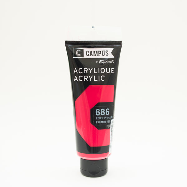 Acrylique Rouge primaire 100ml - CAMPUS