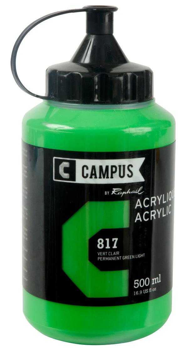 Acrylique Vert Claire 500ml - Campus