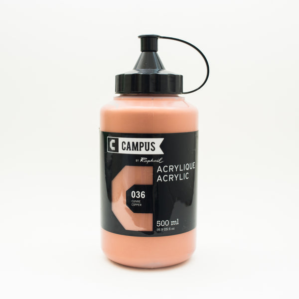 Acrylique Cuivre 500ml - Campus