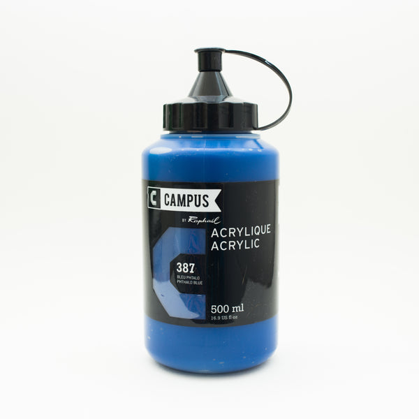 Acrylique Bleu Phtalo 500ml - Campus