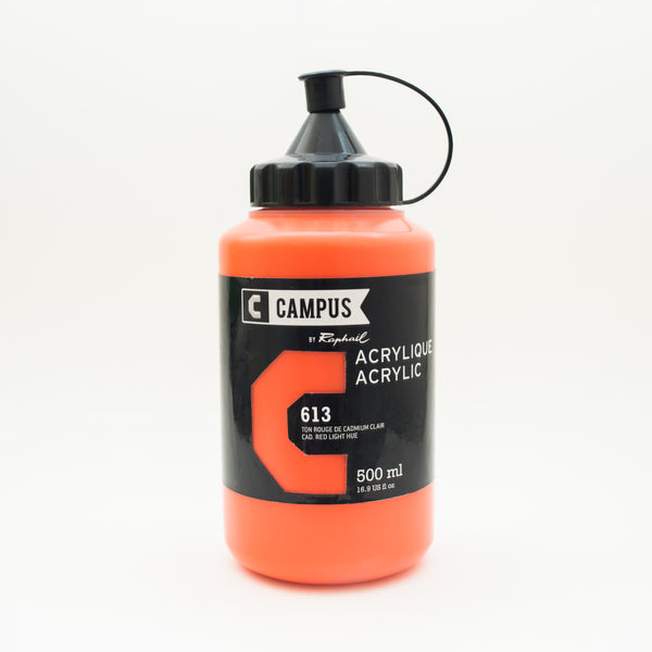 Acrylique Ton Rouge de Cadmium Clair 500ml - Campus