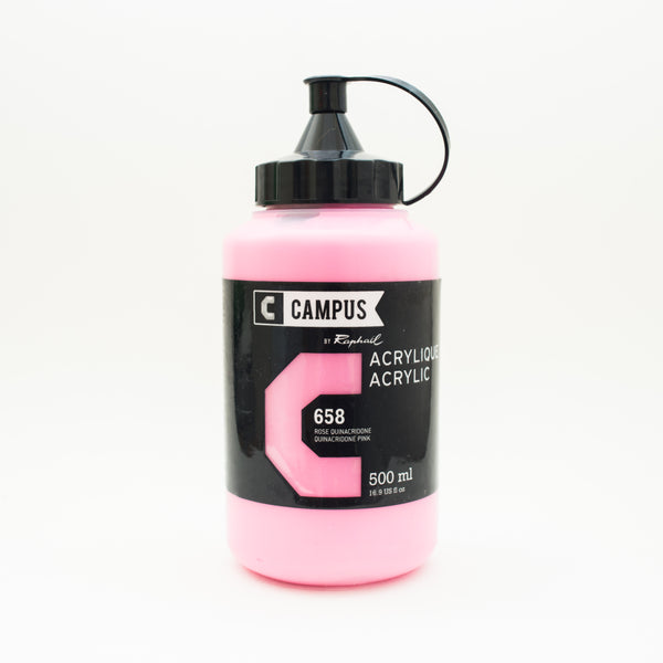 Acrylique Rose Quinacridon 500ml - Campus