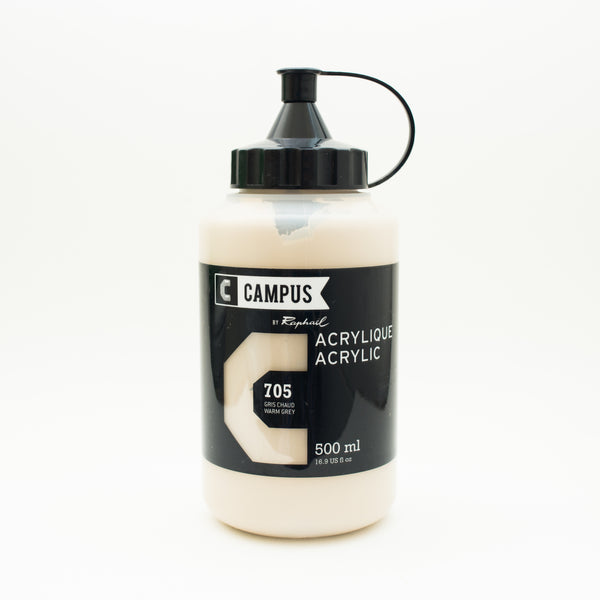 Acrylique Gris Chaud 500ml - Campus