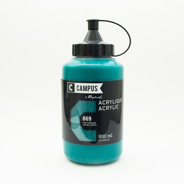 Acrylique Vert Emeraude 500ml - Campus