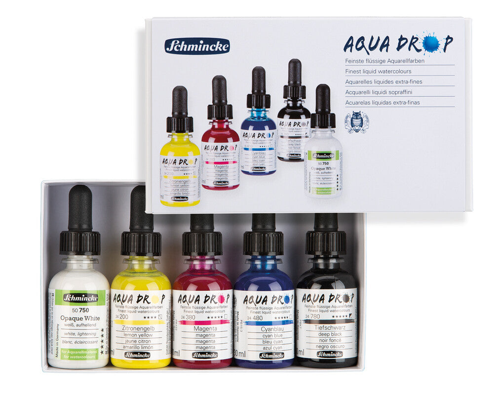 AQUADROP Set COULEURS PRIMAIRES  5 x 30ml