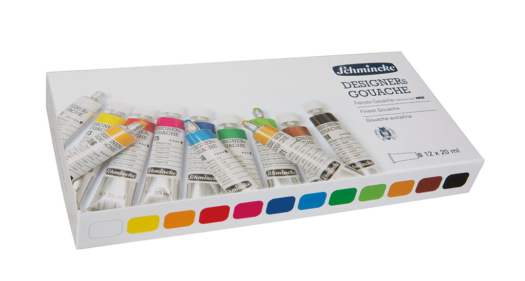 DESIGNERS GOUACHE EXTRA-FINE Set 12 x 20ml