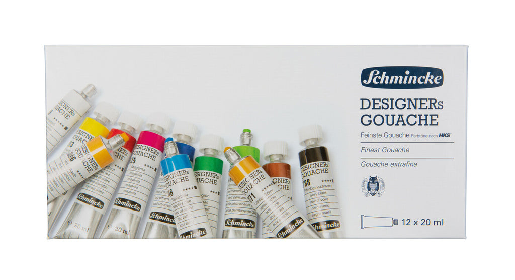 DESIGNERS GOUACHE EXTRA-FINE Set 12 x 20ml