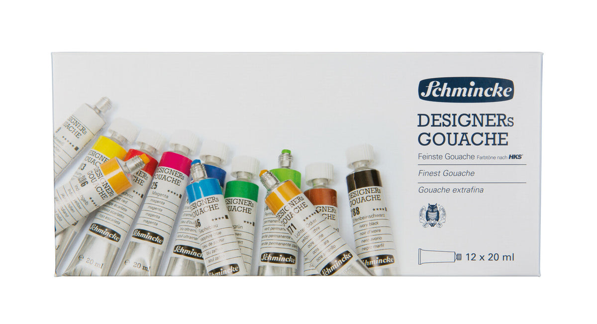 DESIGNERS GOUACHE EXTRA-FINE Set 12 x 20ml