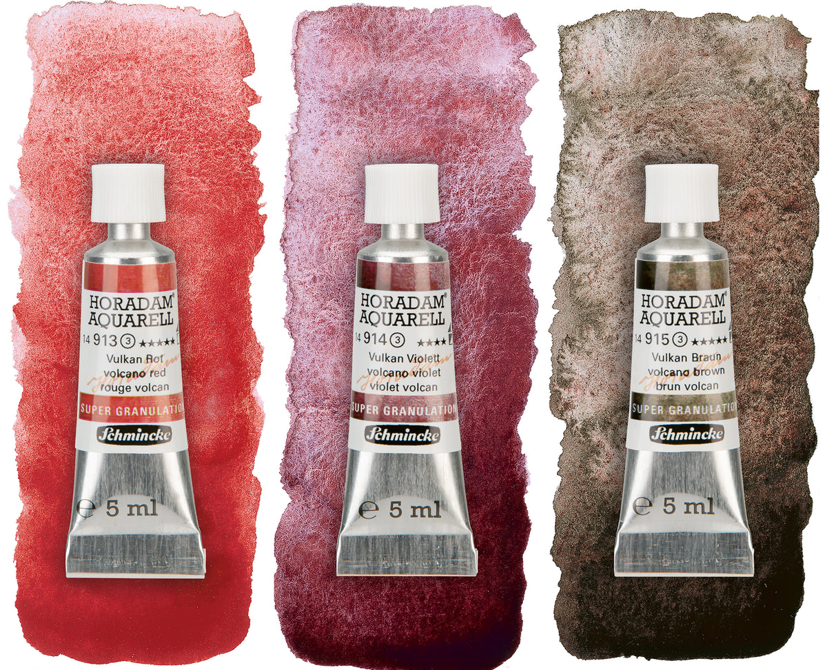 Trio Volcan Super Granulation Aquarelle HORADAM Extra-fine Set 3 x 5ml